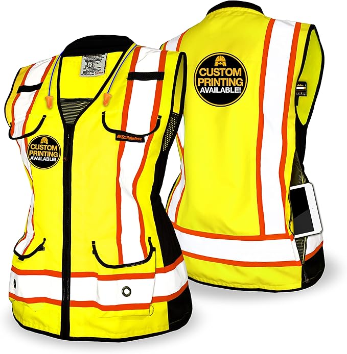 KwikSafety - Charlotte, NC - GODMOTHER (LOOSE FIT) Class 2 & Class 3 Safety Vest for Women [TABLET POCKET] ANSI OSHA