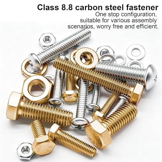 weideer 3334PCS Hardware Assortment Kit, Metric&SAE Nuts and Bolts Assortment Kit,Phillips Head and Grade 8.8 Metric Hex Bolt, Nuts,Lock Washers. #6,#8,#10,1/4,5/16,3/8,1/2,M3,M4,M5,M6,M8.(10-65mm)