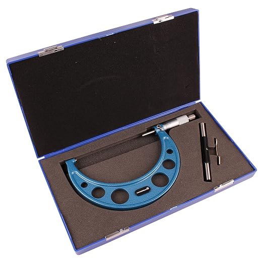 Outside Micrometer 5-6" Measuring Range,0.0001" Graduation for Machinists,Professional Precision Tool for Accurate Measurements