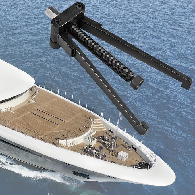 VEVOR Lower Bearing Carrier Puller, Compatible with Yamaha, Johnson, Evinrude, Honda, Mercury, Robust Steel Marine Lower Bearing Puller