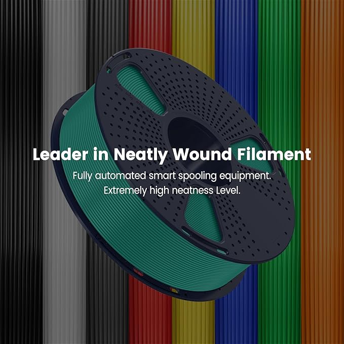 SUNLU 2kg PLA 3D Printer Filament PLA Filament 1.75mm, Neatly Wound 3D Printing Filament 1.75mm, 2000g Filament Good Vacuum Packaging, 2kg in Total, 1kg per Spool, Pack of 2, White+White