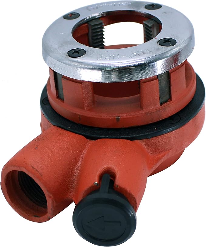 HFS(R Ratchet Pipe Threader Kit - Ratcheting Pipe Threading Tool Set with 5 Dies 3/8", 1/2", 3/4", 1", 1-1/4"