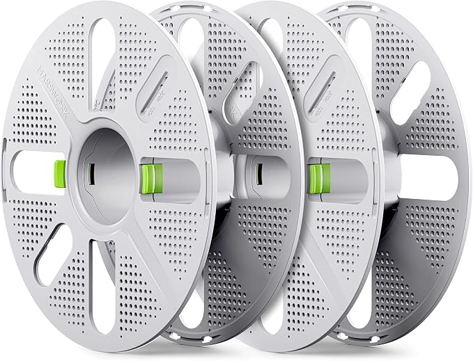Quick-Swap Reusable Spool for Refill Filament, Two-Finger Press Design, Compatible with Bambu Lab 3D Printers, 2 pcs