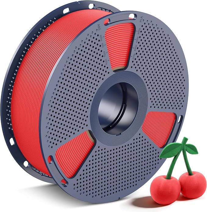 SUNLU PLA 3D Printer Filament PLA Filament 1.75mm, Neatly Wound 3D Printing Filament 1.75mm, Dimensional Accuracy +/- 0.02 mm, Fit Most FDM 3D Printers, 1kg Spool (2.2lbs), Cherry Red