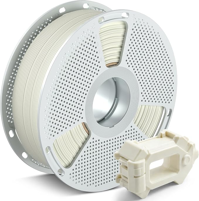 SUNLU PC Filament 1KG, 1.75mm Polycarbonate 3D Printer Filament, High Temperature Reusable Spool, Impact Resistance & Tough, 1KG Spool, Lime White