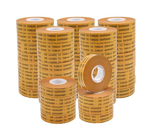 WOD General Purpose ATG Tape, 3/4 inch x 36 yds. (Set of 48 Rolls) Adhesive Transfer Tape Glider Refill Rolls Clear Adhesive on Gold Liner (Acid Free) RWATG20