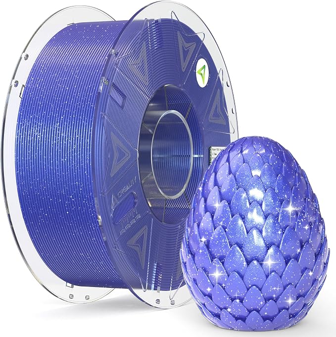 Creality Hyper PLA Starry Galaxy 3D Printer Filament, Sparkle PLA 1.75mm, Shimmering Stardust Finish, High Speed RFID Smart Filament, Smooth Shine Fits for Most 3D Printers
