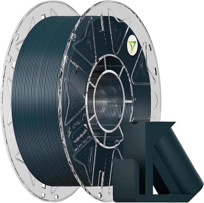 Creality Carbon Fiber PETG Filament 1.75 mm 1KG, Hyper PETG-CF Filament, Matte Finish, Heat-Resistant, High Strength & Outdoor Durable, High Speed 30-600mm/s, Fits for Most 3D Printers, (Wood Green)