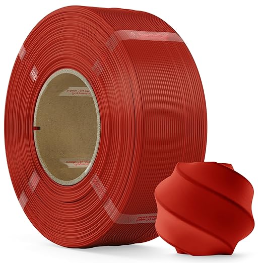 PLA Filament 1.75mm PLA 3D Printer Filament(Refill),1kg Refill for Reusable Spools(2.2lbs),Premium Quality 3D Printing Filament for Bambu lab 3D Printers,Red