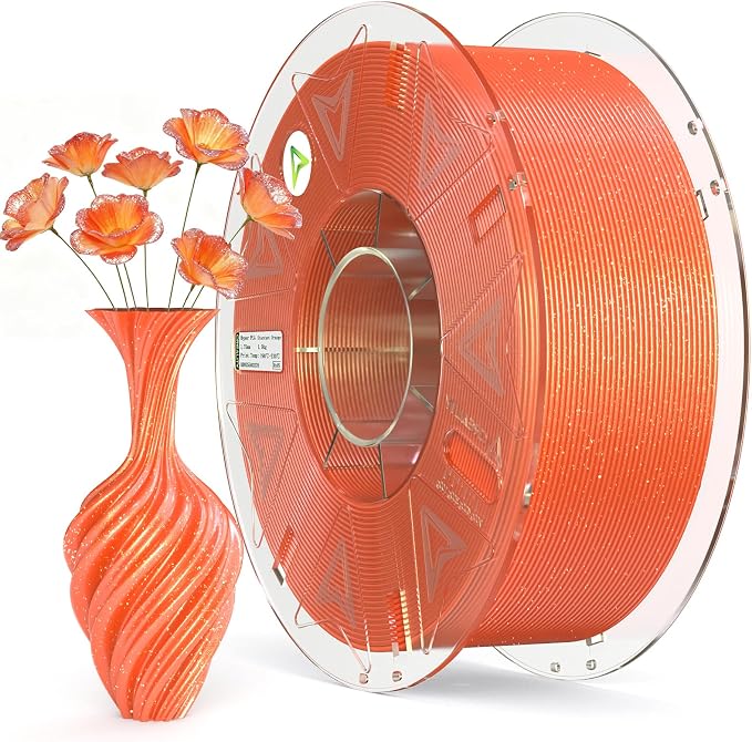 Creality Hyper PLA Starry Galaxy 3D Printer Filament, Sparkle PLA 1.75mm, Shimmering Stardust Finish, High Speed RFID Smart Filament, Smooth Shine Fits for Most 3D Printers