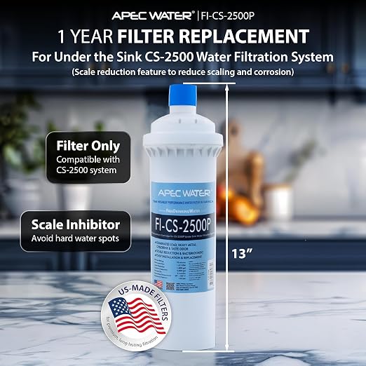 APEC Water Systems FI-CS-2500P Replacement Filter for CS-2500P Water Filtration System