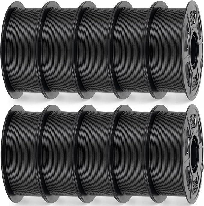 IEMAI Carbon Fiber PETG Filament 1.75mm Bundle 10KG, Matte Black PETG-CF 3D Printer Filament with Dimensional Stability & Low Warpage, High Stiffness, Heat Resistant, Easy Print