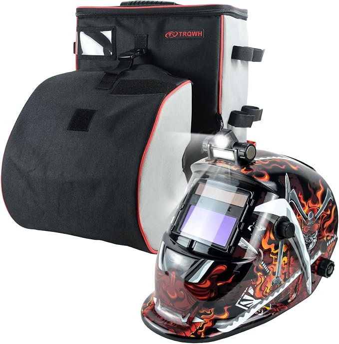 TRQWH Auto Darkening Welding Helmets for Men with Light Welding Hood & Welding Tools Backpack for Men Extreme Gear Pack