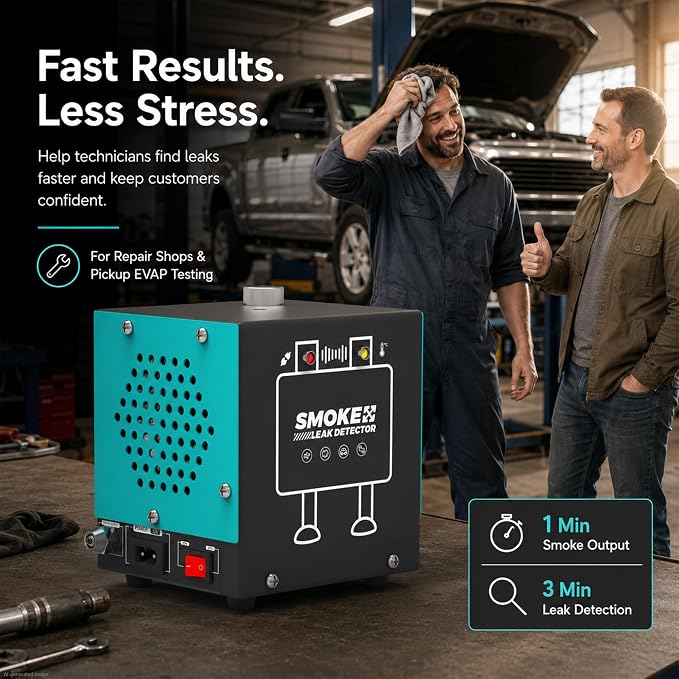 Smoke Machine Automotive EVAP-Leak - SD202E Sky Blue 12V DC Vacuum/Evap Diagnostic Tool for Repair Workshop