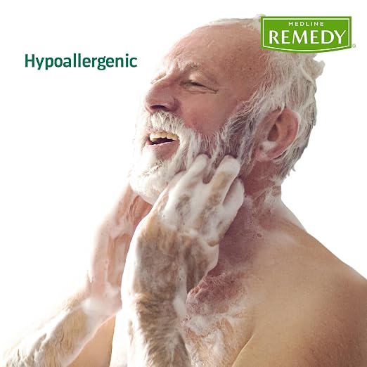 Medline Remedy ESSENTIALS Shampoo and Body Wash, 2 Fl Oz, Fresh Scent, Full Body Cleanser with Aloe, For Adults & Elderly, Easy Rinse Gel for Bath, Shower or Bedside Bathing