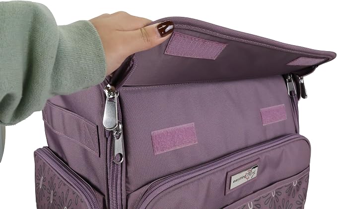 Everything Mary Premium Collapsible Scrapbook Case Tote Bag – Spacious Craft Storage with Multiple Pockets for Art Supplies, Tools & Essentials – Portable, Durable & Foldable