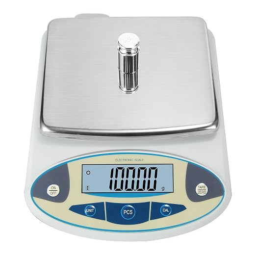 Bonvoisin Lab Scale 5000gx0.01g High Precision Electronic Analytical Balance 0.01g Accuracy Laboratory Precision Digital Scientific Scale (5000g)