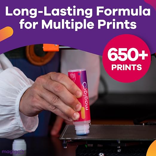 Magigoo, MO2018 3D Printer Adhesive Glue – Reduces Warping for ABS, PLA, PETG, HIPS, ASA, and TPU Filaments – Flex Plate, Glass, PEI, Buildtak, and Kapton Compatible - All-in-One Solution (120 mL)