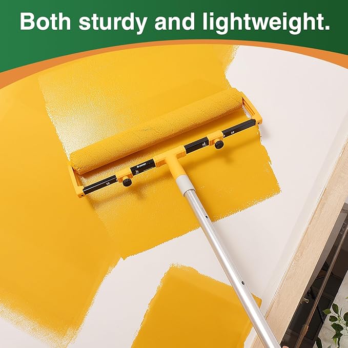 VOOMEY 18"Paint Roller Frame,The Adjustment Range is from 12" to18", Suitable for Large-Scale Painting Projects,Can be Used with an Extension Pole
