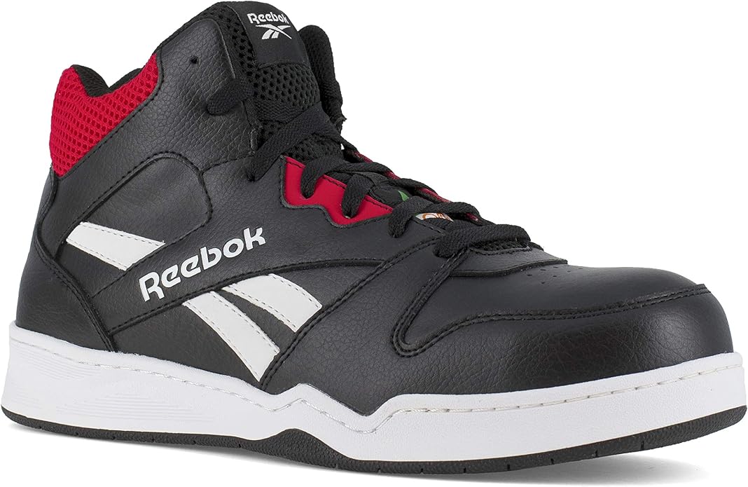 Reebok Work Mens's BB4500 Work High Top Sneaker Black/Red 11.5 X-Wide