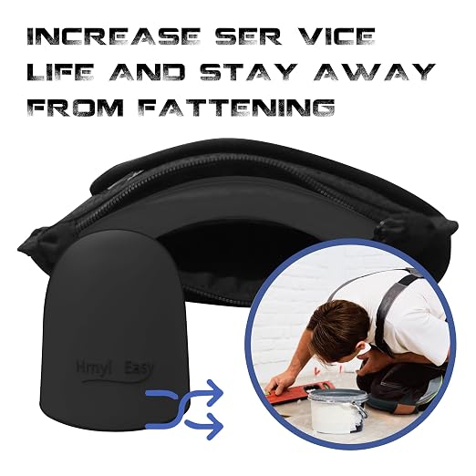 Super Soft Knee Pads for Work, Upgraded Replaceable Inner Cushion, Leather Knee Pads for Construction, Flooring, Gardening, Cleaning,Adjustable & Shorts Friendly,rodilleras para trabajo,Black