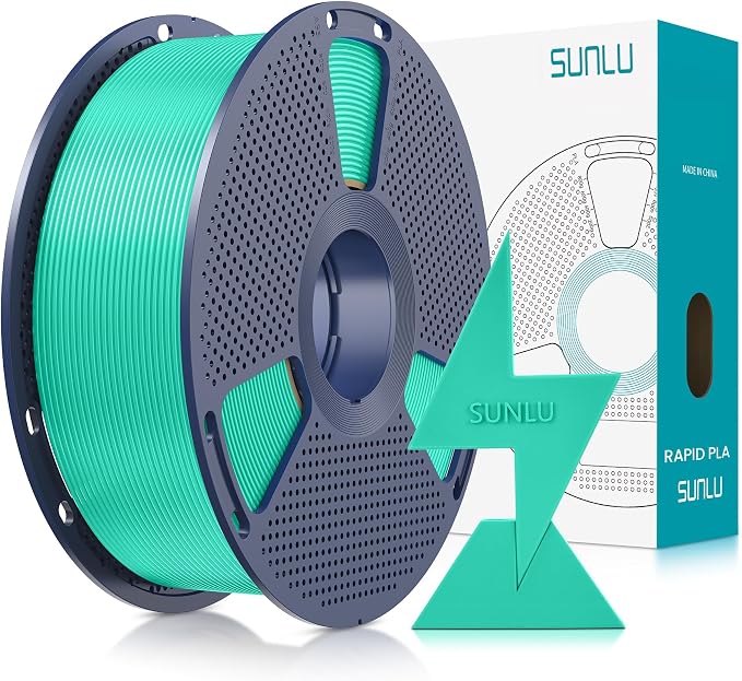 SUNLU High Speed PLA Filament 1.75mm, 1KG Jelly Green | 30mm/s - 600mm/s Print Range, High Speed 3D Printer Filament, Fast Printing, Neatly Wound, Dimensional Accuracy +/- 0.02mm