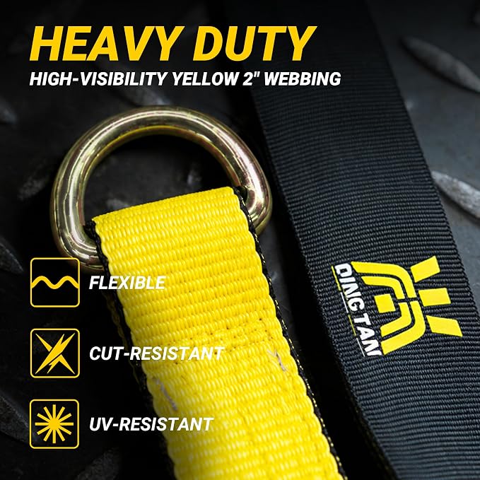 Car Tie Down Straps for Trailers, 4 Pack 2" x 144" Heavy Duty Car Hauler tire Straps, 10,000 lbs Break Strength, Ratchet Straps with Snap Hooks & Axle Straps for Cars, SUVs, Trucks, ATVs & UTVs