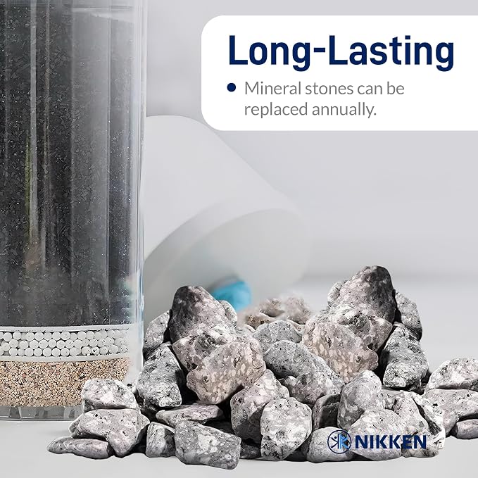 Nikken PiMag Aqua Pour Mineral Stones 1386 - Replacement for PiMag Aqua Pour System 1360 - Perfect for Reduction of Aesthetic Chlorine and Aesthetic Chloramine