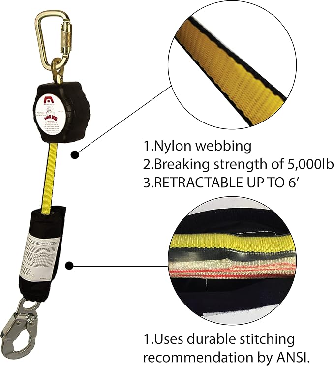 Fall Protection Self-Retractable Lanyard