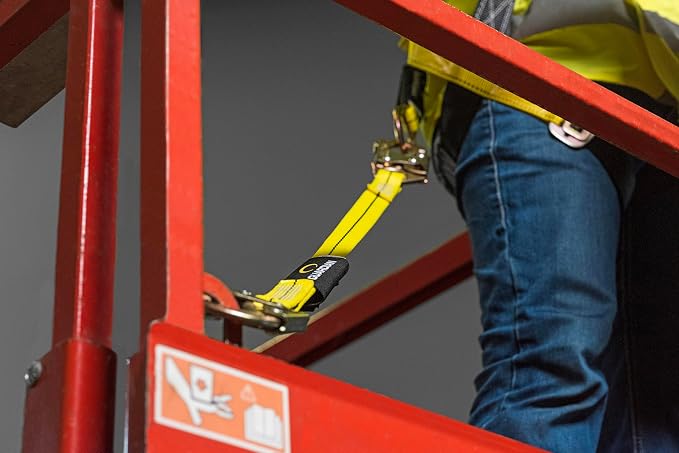 Guardian 01250 Non-Shock-Absorbing Lanyard - 2 ft | Self Locking Steel Hooks | ANSI and OSHA Compliant