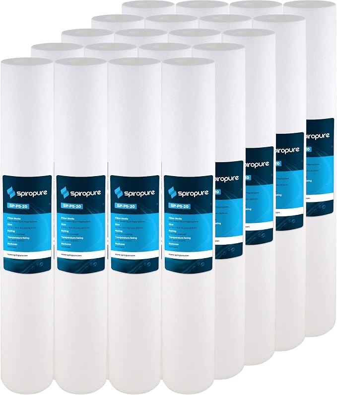 SpiroPure 20x2.5 5 Micron Water Filter SDC-25-2005 P5-20 155016-43, 20 Pack