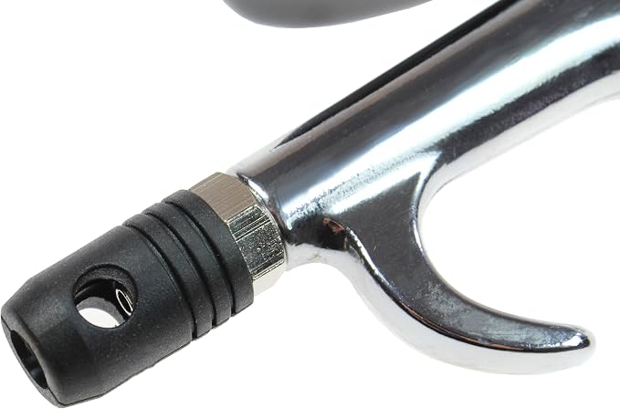 Coilhose Pneumatics 600-SR 600 Series Blow Gun with Safety Rubber Tip Silver 1/4" NPT Female 1