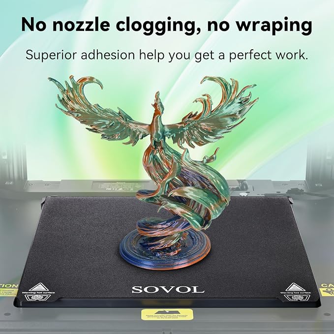 Sovol PLA Filament Silk Tri Color Co-Extrusion 1.75mm, 3D Printer Filament 1kg/ 2.2lbs, Shiny Silk Blue Green Orange 3 in 1 Coextrusion PLA Material +/-0.03mm