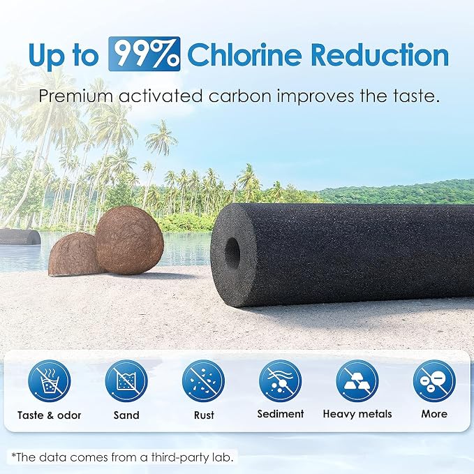 Waterdrop TK-A Gravity Water Filter System, NSF/ANSI 42&372 Standard, Reduces Lead and up to 98% of Chlorine, with 2 Black Carbon Filters and Metal Spigot for Home, Travel, 2.25G