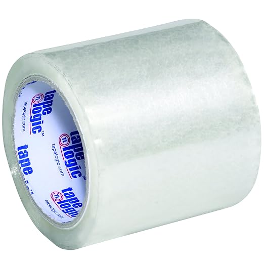 Tape Logic Packing Tape (6-Rolls), 4" x 72 yd 1.8 Mil - Acrylic Light Duty Packaging Tape Refill for Shipping, Moving, Order Fulfillment