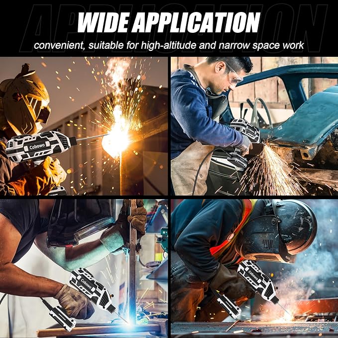 Portable Electric Welding Machine, Upgraded 110V ARC Welder, 20-120A, IGBT Inverter, 6 Variable Currents, Welding Tool for 3/32"-1/8" Rod. Perfect Gift for DIY, Repairs, Metal Fabrication, Automotive
