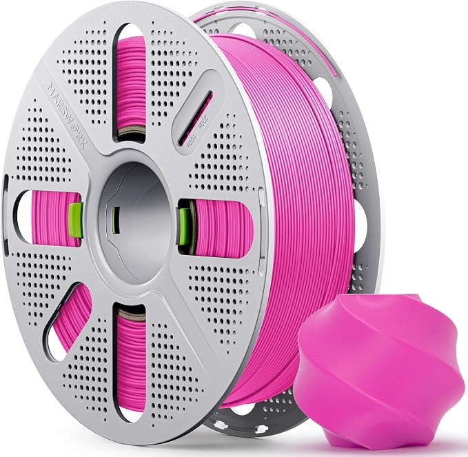 PLA Basic, Pre-Dried Filament with Quick-Swap Reusable Spool 1kg (2.2lbs), 1.75mm 3D Printing Filament, Compatible with Bambu Lab 3D Printers – Magenta