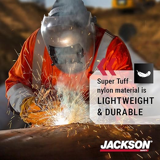 Jackson Safety PL280 Pipeline Welding Helmet - Shade 10 Flip Front Welding Hood - ANSI Z87.1 - Made in USA (Multiple Headgear Styles and Colors)