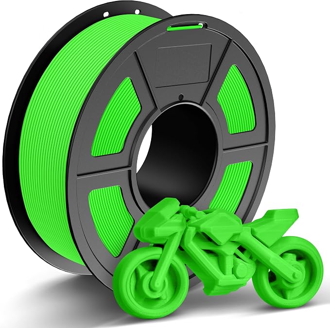 TECBEARS Green PETG Filament for 30mm/s - 600mm/s High Speed Printing | 1kg Spool, 1.75mm Filament accuracy +/- 0.02 mm, Neatly Wound Filament, Fit Most FDM Printers and Bambu Labs Printer