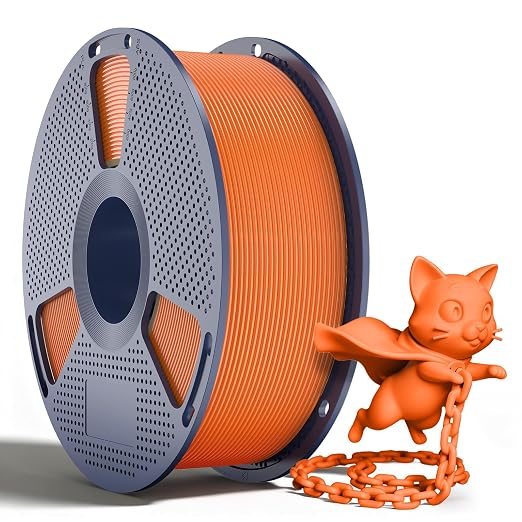 SUNLU PLA+2.0 Filament 1.75mm, Upgraded Tougher & Stronger PLA Plus for 3D Printers, Smooth & Neatly Wound, ±0.02mm Accuracy, 1KG Spool (2.2lbs),SunnyOrange