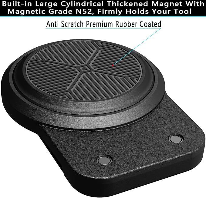 Magnetic Tool Holder | Strong Magnet Clip-On Belt Holster for Wrench, Pliers, Screw Driver, Hammer, Screws, Nails, Sockets, Trowel, Drill Bit, or Any Magnetic Tool and Hardware Holder