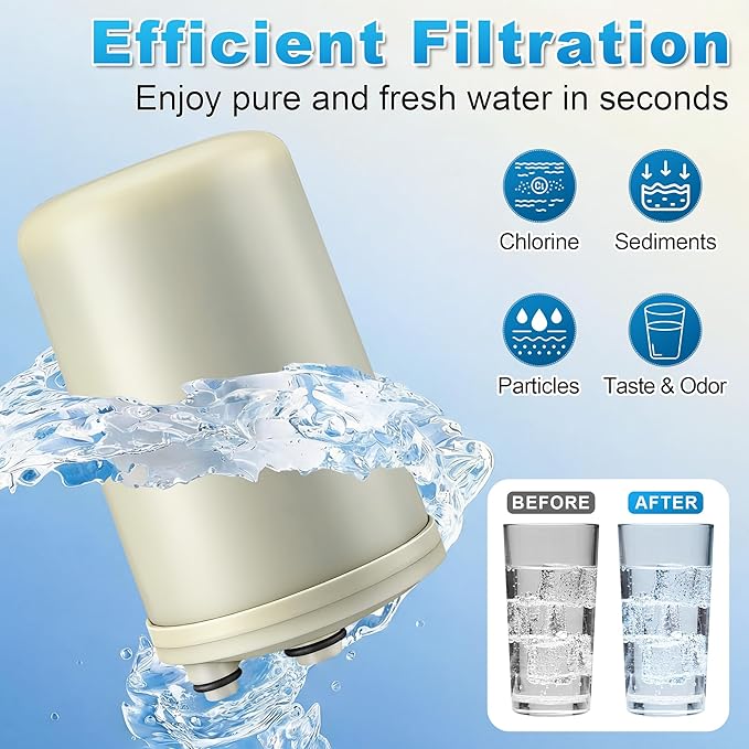 Saillong 1 Pack F8 Filter Replacement Cartridge, Compatible with HG-N Type Water Ionizer, Compatible with Enagic Kangen LeveLuk SD501, JrIV, K8 (Not Original Type Before 2010)