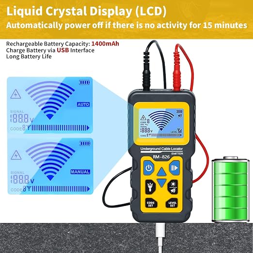 Cable Tester Wire Tracker, Underground Cable Locator | for Dog Fence Cables, Test Short Circuit Breaker of Wall