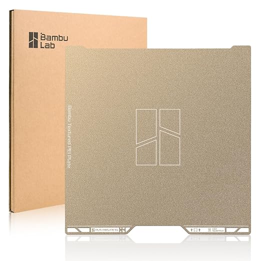 ENOMAKER Bamboo Original H2D H2S PEI Build Plate, Textured Print Bed Surface, Strong Adhesion,Self-Release When Cooled,Flexible Steel Plate,Dual Side Sheet for Bambu 3D Printer H2 Heat Bed 35.5x34.5cm