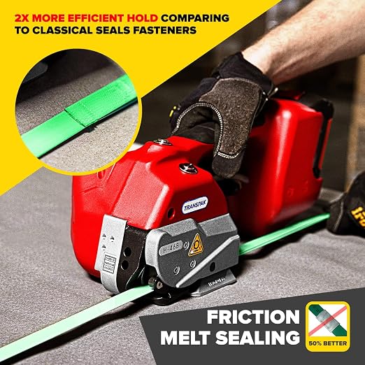 IDL Packaging Transpak H-46B-58 Battery-Powered Premium Industrial Strapping Tool for 5/8" Polyester (PET) and Polypropylene (PP) Strapping - High-Speed Packaging Strapping Machine