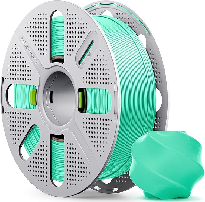 PLA Basic, Pre-Dried Filament with Quick-Swap Reusable Spool 1kg (2.2lbs), 1.75mm 3D Printing Filament, Compatible with Bambu Lab 3D Printers – Seafoam Green