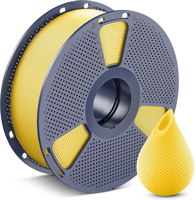 SUNLU 3D Printer Filament PETG Filament 1.75mm,Less Stringing Good Layer Adhesion High Toughness,PETG Filament 1.75 ±0.02mm, 1kg Spool(2.2lbs),Lemon Yellow.