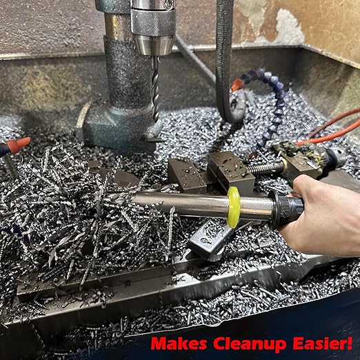 MUTUACTOR Magnetic Pickup Tools,8000GS Neodymium Sweeper Magnet with Release Handle,Adjustable Magnetic Chips Cleanup Wand for Collecting Metal Steel Cutting Grinding Drill Press Milling Machine