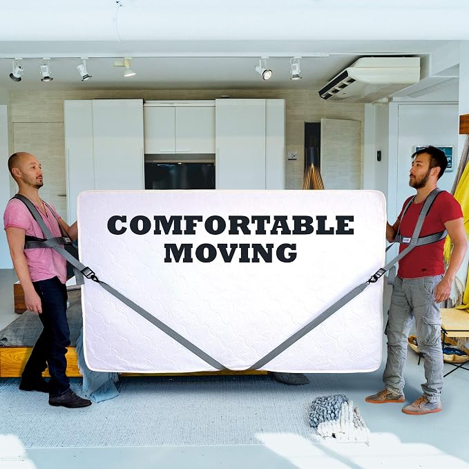 Professional Movers Tool - Shoulder Carrying Strap - Furniture Moving Tools - Lifting and Moving System - Hands Free - Safe Easy Moving