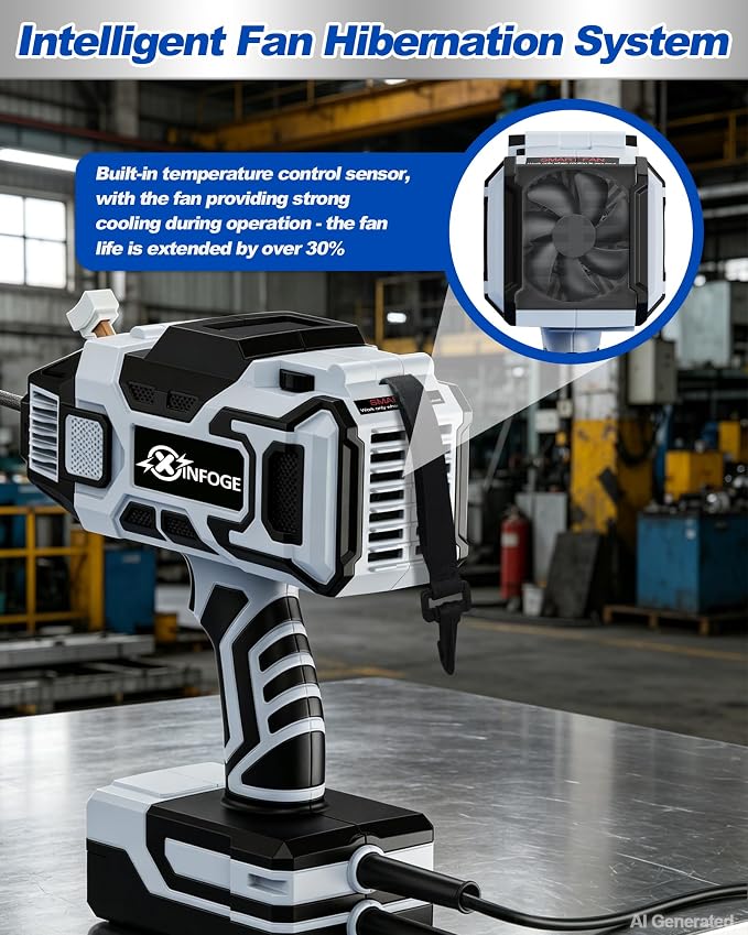 Portable Welding Machine with LCD, 110V Handheld Welder, IGBT Inverter, MMA/HS/ARC Portable Welder Gun, 5 Variable Current Adjustment for 3/32"-1/8" Rods, DIY, Professional Use, Repair